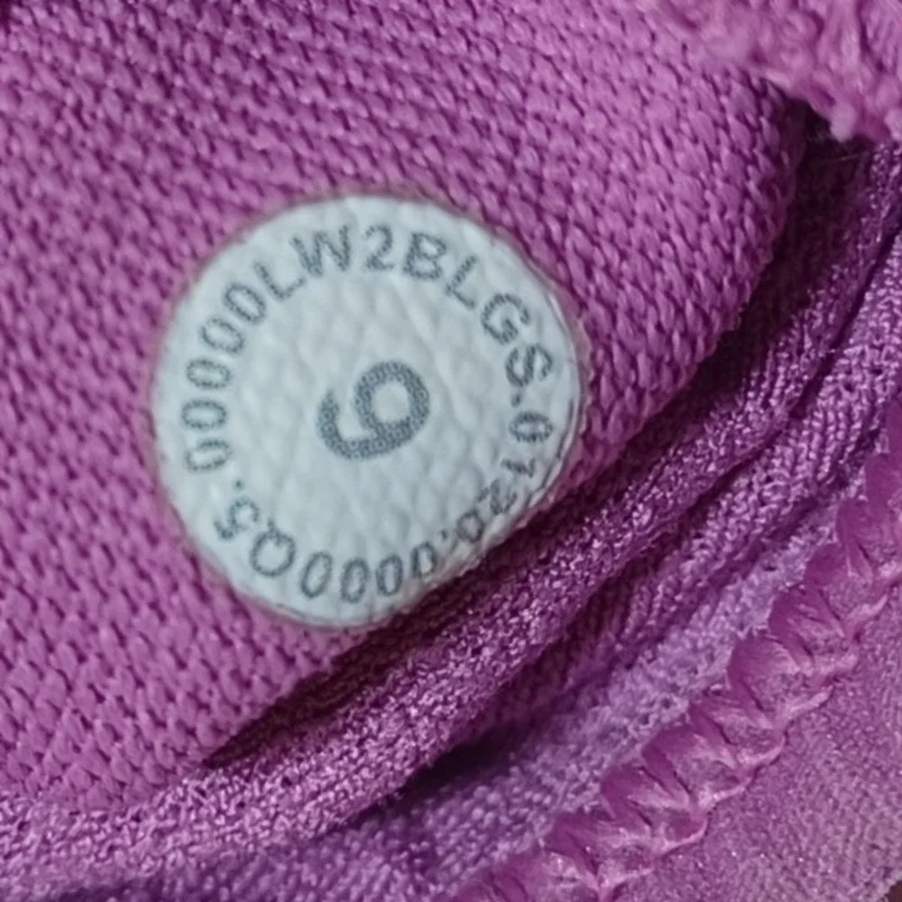 Lululemon Womens 6 Ebb to Train Racerback Sports Bra Pink Performance Sporty